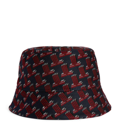 Shop Lanvin Logo Bucket Hat In Red
