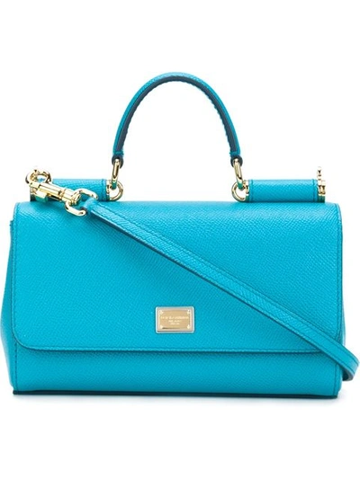 Shop Dolce & Gabbana 'miss Sicily' Crossbody Bag - Blue