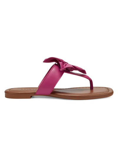 Shop Aerosoles Women's Calla Thong-toe Sandals In Berry