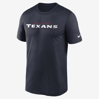 Shop Nike Men's Dri-fit Wordmark Legend (nfl Houston Texans) T-shirt In Blue