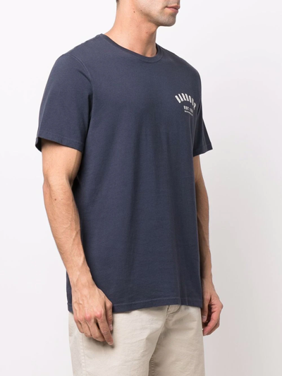 Shop Barbour Chest Logo-print T-shirt In Blau