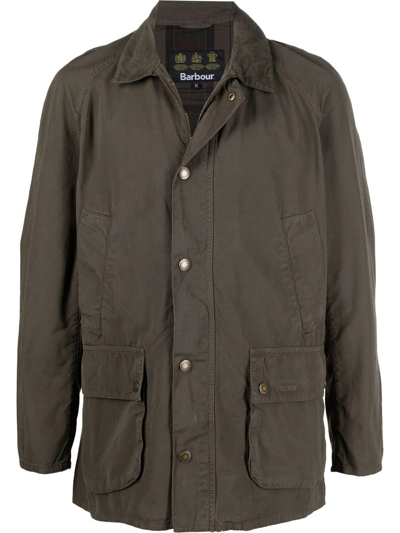 Shop Barbour Ashby Four-pocket Windbreaker In Grün