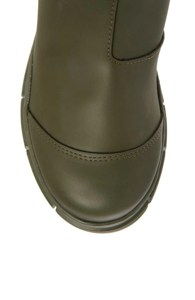 Shop Ganni Recycled Rubber Lug Sole Country Boot In Kalamata