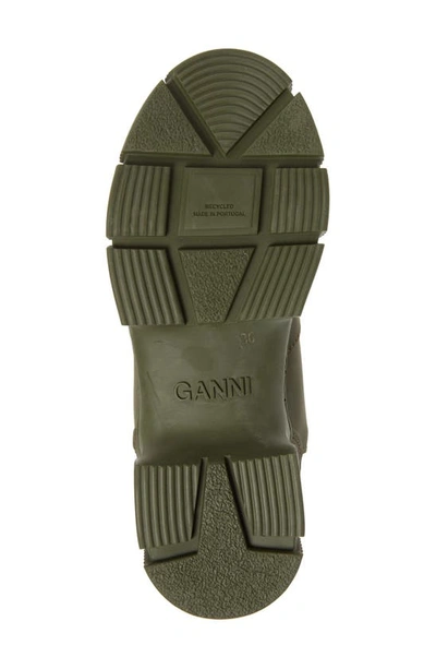 Shop Ganni Recycled Rubber Lug Sole Country Boot In Kalamata