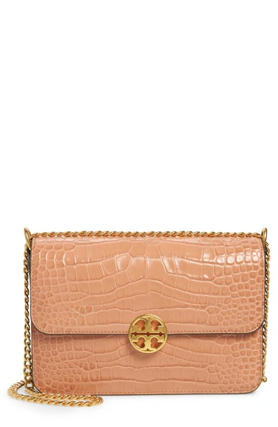 Tory Burch Chelsea Embossed Leather Convertible Shoulder Bag In Chai gold ModeSens