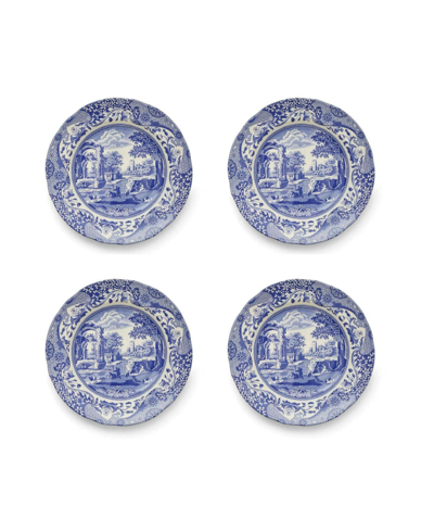 Spode Blue Italian Luncheon Plates, Set Of 4 In Blue