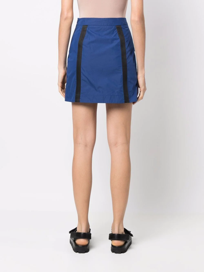 Shop Love Moschino High-waisted Cargo Skirt In Blau