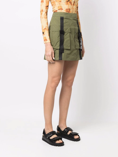 Shop Love Moschino Pocket-detail Mini Skirt In Grün