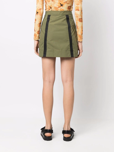 Love Moschino Pocket-detail Mini Skirt In Grün