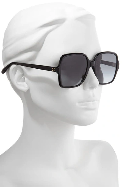 Shop Givenchy 55mm Square Sunglasses In Black