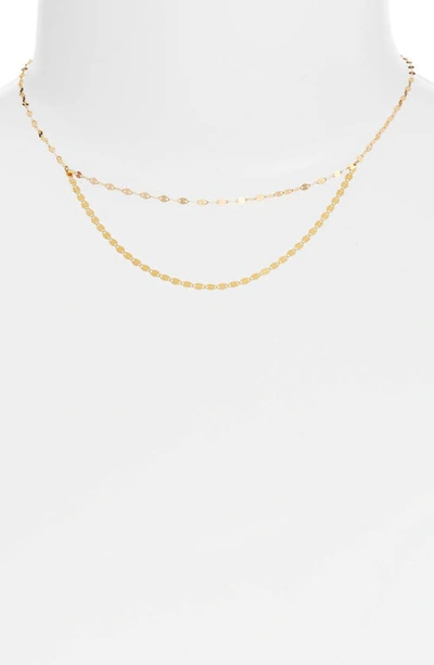 Shop Lana Jewelry Blake Nude Duo Necklace In Yellow Gold