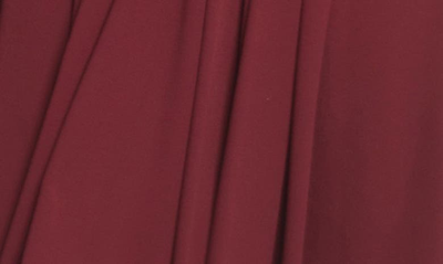 Shop Dress The Population Corey Chiffon Fit & Flare Cocktail Dress In Burgundy
