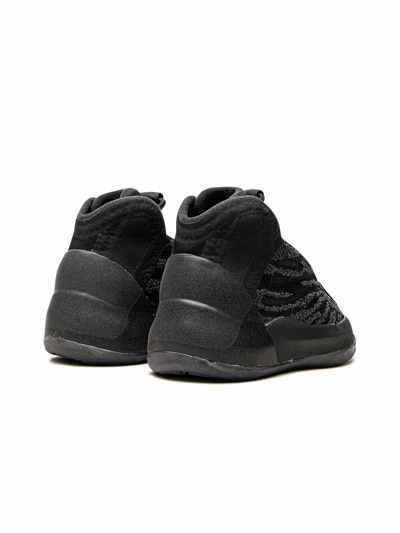 Shop Adidas Originals Yeezy Qntm "onyx" Sneakers In Black