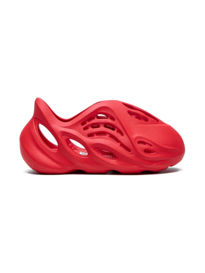 Shop Adidas Originals Yeezy Foam Runner "vermillion" Sneakers In Red