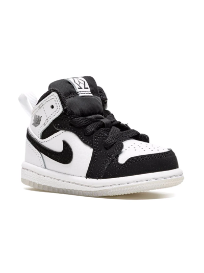 Shop Jordan Air  1 Mid Se "diamond" Sneakers In Black