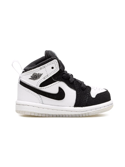 Shop Jordan Air  1 Mid Se "diamond" Sneakers In Black