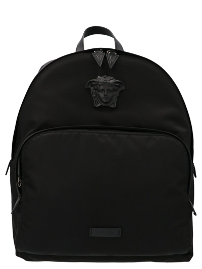 Shop Versace Men's Black Backpack