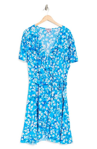 By Design Ruffle Floral Wrap Dress In Mitsy Ditsy