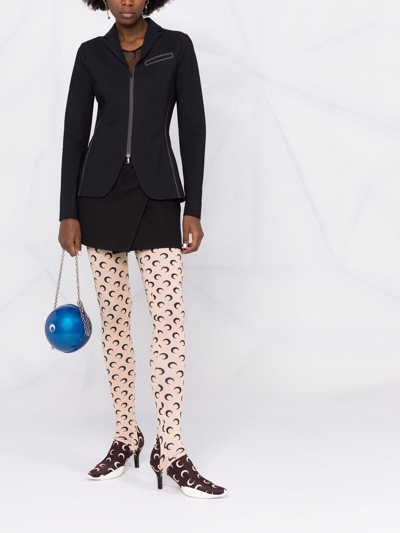 Marine Serre Moon Stirrup Leggings In Beige