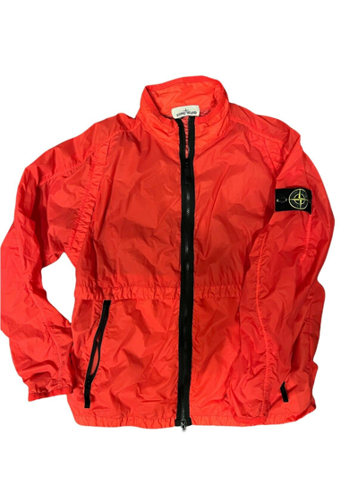 Pre owned Stone Island Lamy Velour Jacket Xl In Orange ModeSens