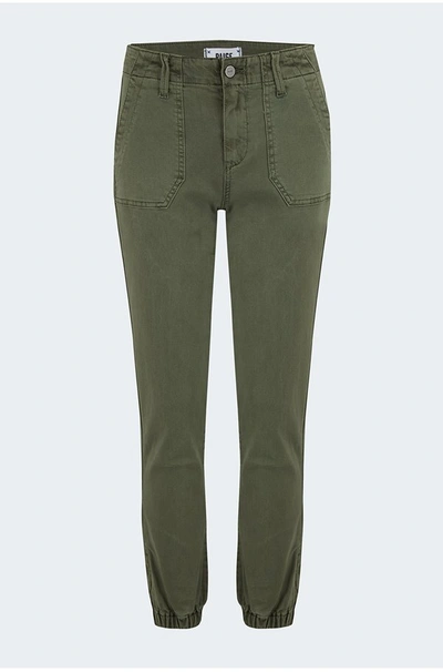 Shop Paige Mayslie Jogger In Vintage Ivy Green In Khaki