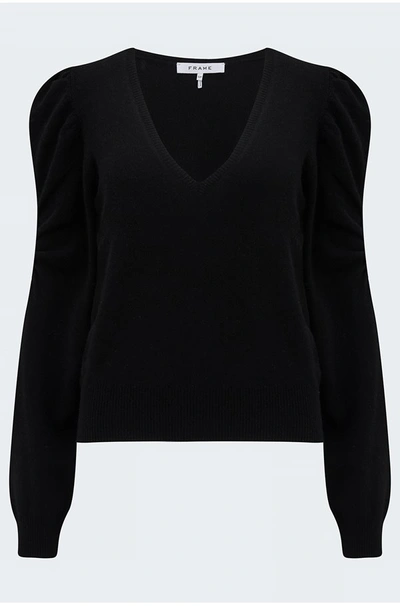 Shop Frame Frankie Sweater In Noir In Black