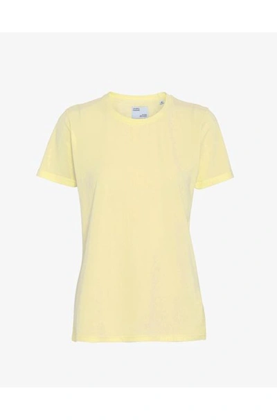 Shop Colorful Standard Organic Tee Shirt In Soft Yellow