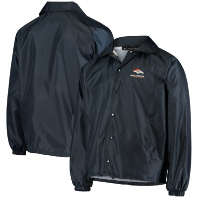Shop Dunbrooke Navy Denver Broncos Coaches Classic Raglan Full-snap Windbreaker Jacket