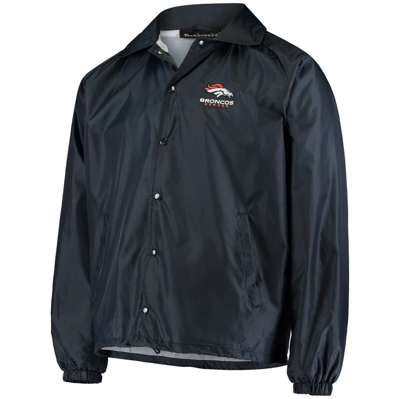 Shop Dunbrooke Navy Denver Broncos Coaches Classic Raglan Full-snap Windbreaker Jacket