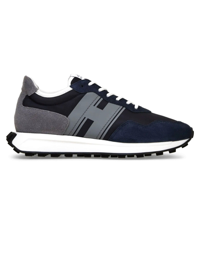 Shop Hogan Sneakers H601 Blue Grey