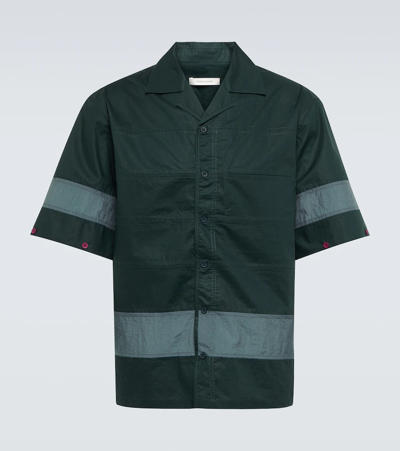 Shop Craig Green Barrel Cotton Shirt In Dark Navy