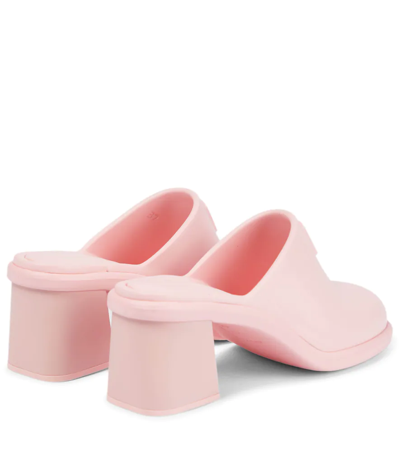 Miu Miu Logo Clogs In Rosa