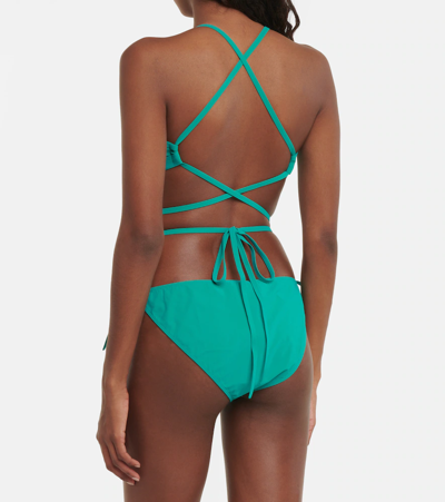 Shop Isabel Marant Solange Bikini Top In Green