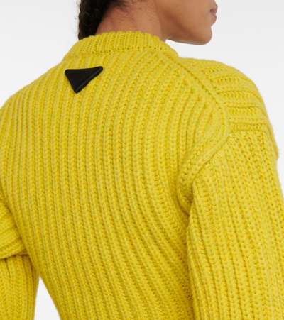Prada Wool Sweater In Limone