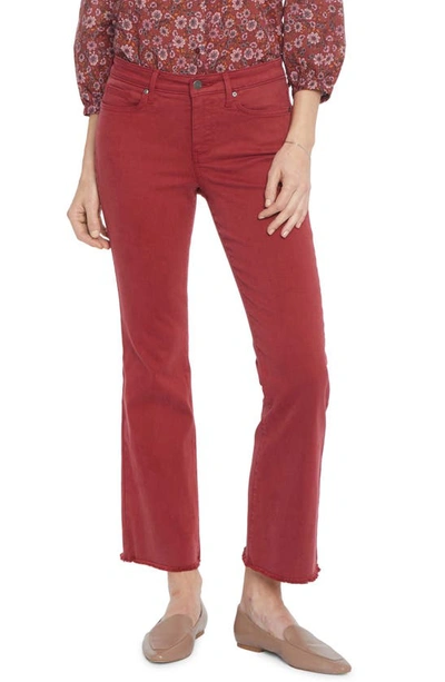 Shop Nydj Fiona Court Slim Ankle Flare Jeans In Boysenberry Reactive