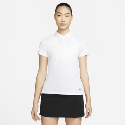 Shop Nike Women's Dri-fit Victory Golf Polo In White