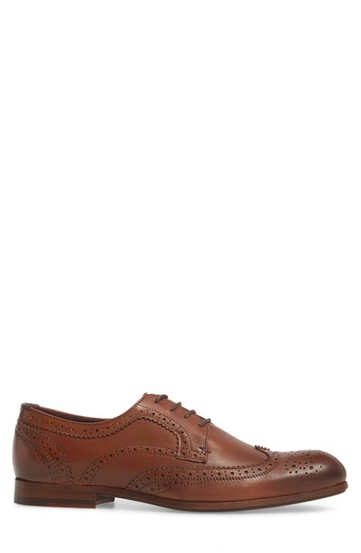 Shop Ted Baker Granet Wingtip In Tan Leather