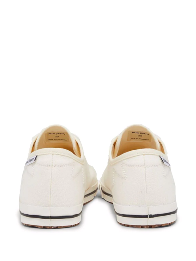 Shop Palm Angels Square Vulcanized Low-top Sneakers In White