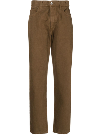 Shop Ymc You Must Create Tearaway Straight-leg Jeans In Brown