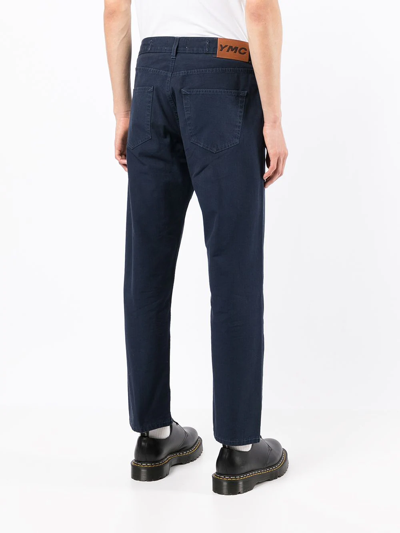 Shop Ymc You Must Create Tearaway Tapered Jeans In Blue