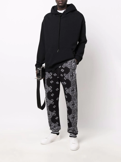 Amiri Bandana-print Drawstring Track Pants In Schwarz