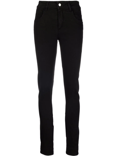 Shop Andrea Ya'aqov Slim-cut Trousers In Schwarz