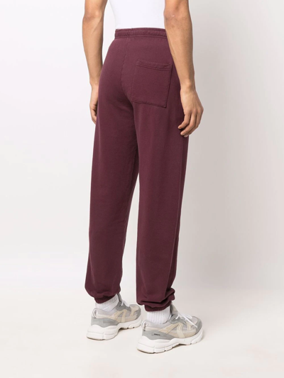 Shop Sporty And Rich Embroidered-logo Track Pants In Violett