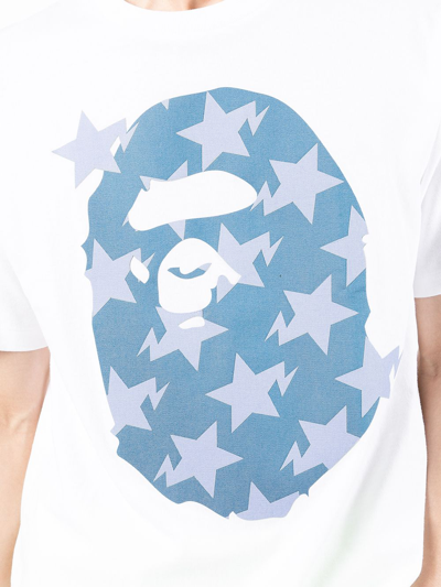 Shop A Bathing Ape Graphic-print T-shirt In White