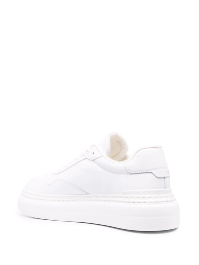 Shop Philippe Model Paris Low-top Leather Sneakers In Weiss