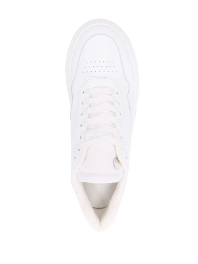 Shop Philippe Model Paris Low-top Leather Sneakers In Weiss