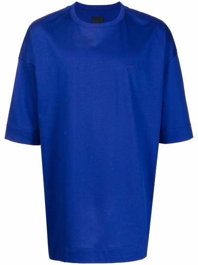 Shop Juunj Graphic-print Cotton T-shirt In Blau