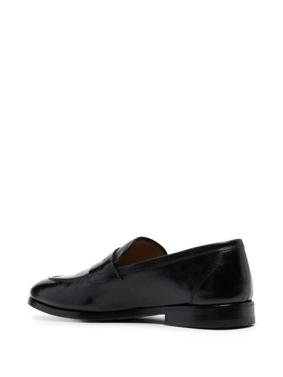 Shop Henderson Baracco Slip On Leather Loafers In Schwarz