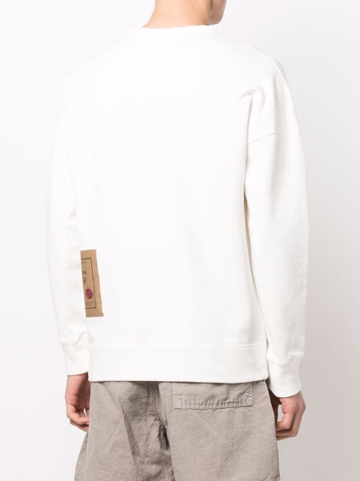 Shop Ten C Graphic-print Sweatshirt In Weiss