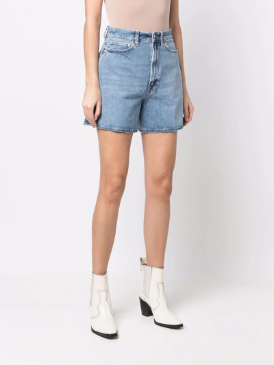 MADE IN TOMBOY FLARED DENIM SHORTS 